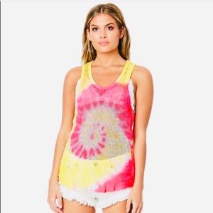 NWT! Emma & Sam By LF Tie Dye Mesh Top, S